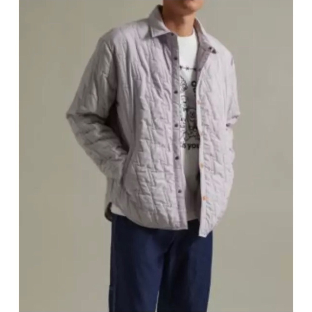 Urban Outfitters Light Gray Quilted Jacket